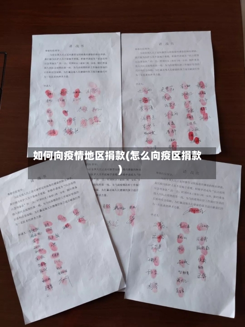 如何向疫情地区捐款(怎么向疫区捐款)