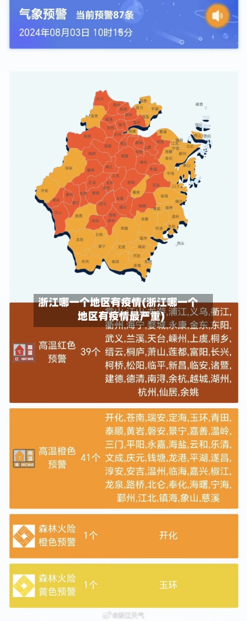 浙江哪一个地区有疫情(浙江哪一个地区有疫情最严重)